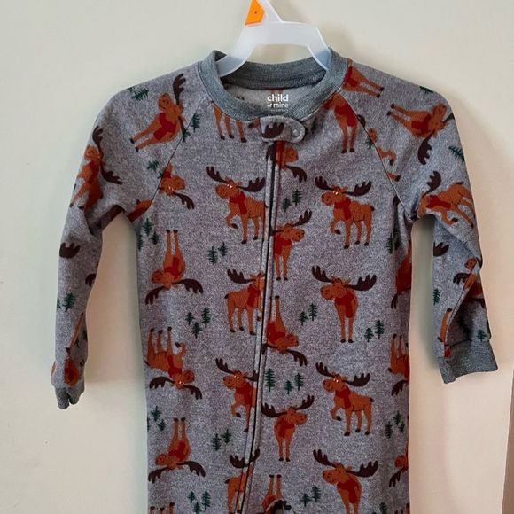 Carter's Christmas Holiday Toddler Micro fleece Blanket Sleeper Pajama - Picture 2 of 10